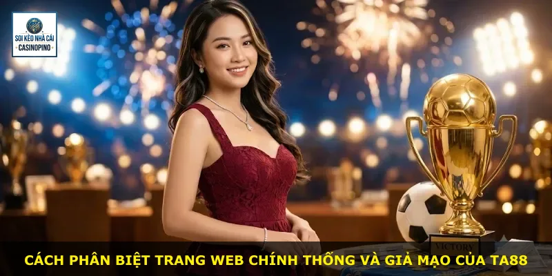 Cách phân biệt trang web chính thống và giả mạo của Ta88