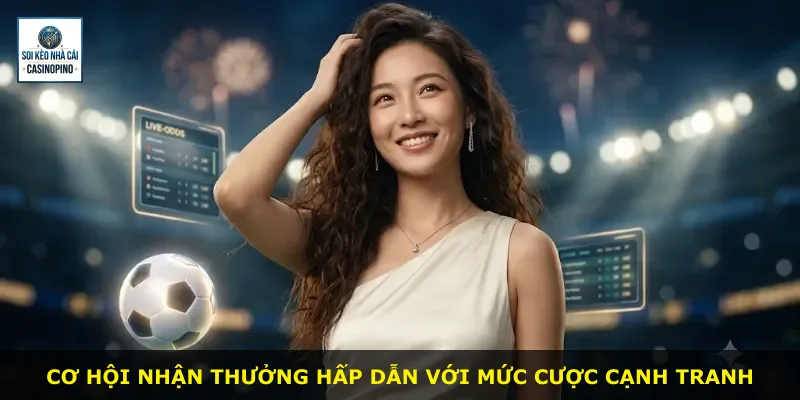 Cơ hội nhận thưởng hấp dẫn với mức cược cạnh tranh