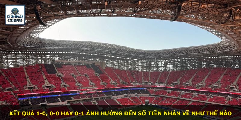 Kết quả 1-0, 0-0 hay 0-1 ảnh hưởng đến số tiền nhận về như thế nào