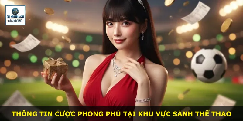 Thông tin cược phong phú tại khu vực sảnh thể thao